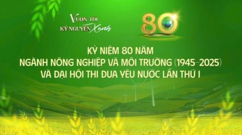 Trực tiếp: 80 năm ngành Nông nghiệp và Môi trường và Đại hội thi đua yêu nước lần thứ 1